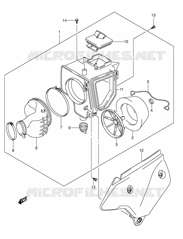 FILTRE A AIR Suzuki MOTO 400 DR-Z 2006  DR-Z400EK6(E1)