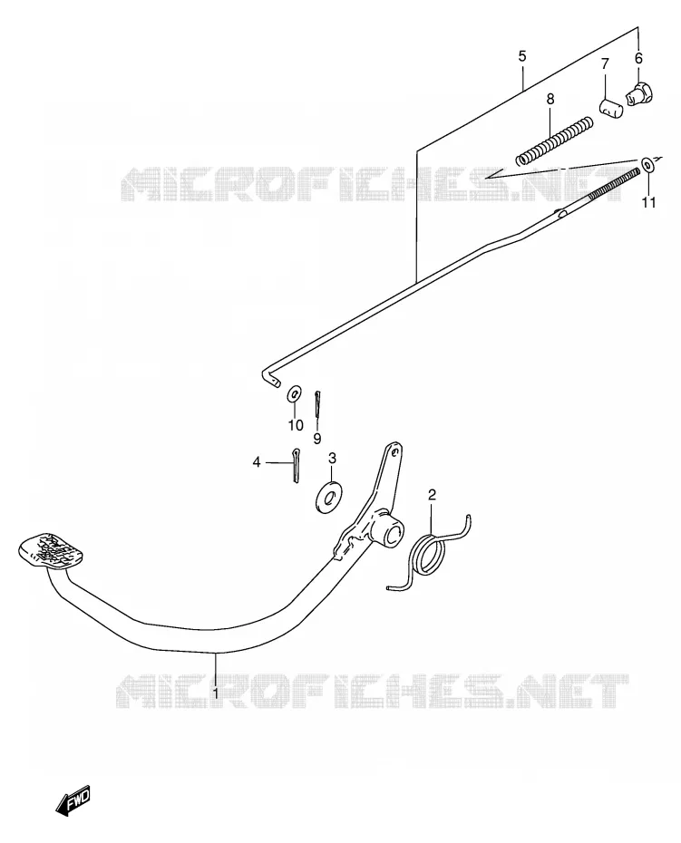 FREIN ARRIERE Suzuki SCOOTER 100 FB 1994  FB100R(E71)