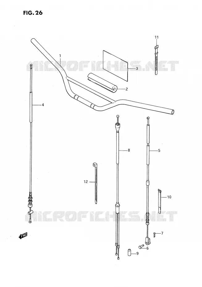 GUIDON Suzuki MOTO 80 DS 1994  DS80R(E3)