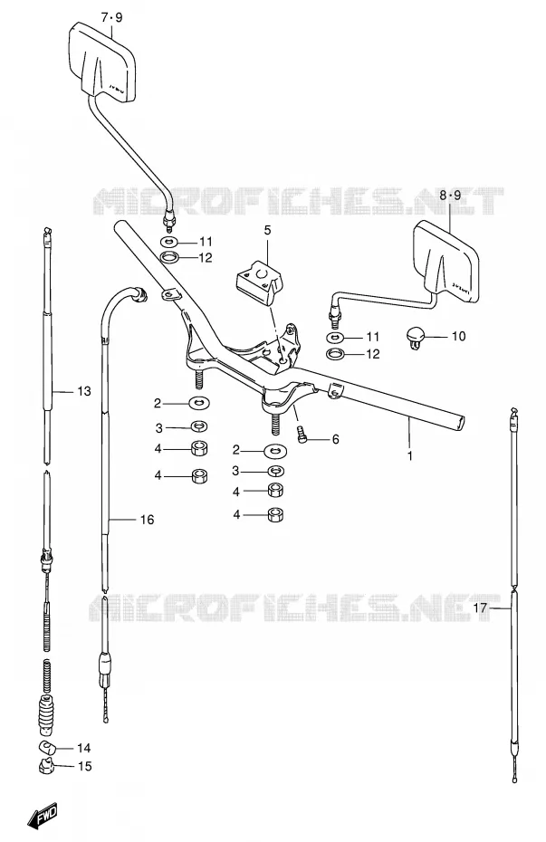GUIDON Suzuki SCOOTER 100 FB 1994  FB100DR(E71)
