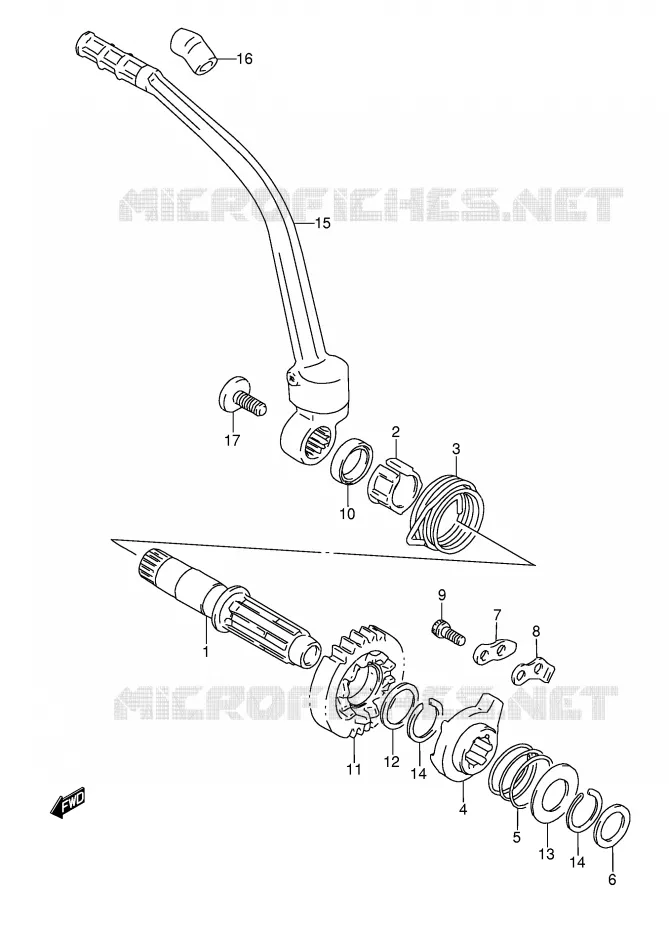 KICK Suzuki MOTO 350 DR 1990  DR350L(E3)