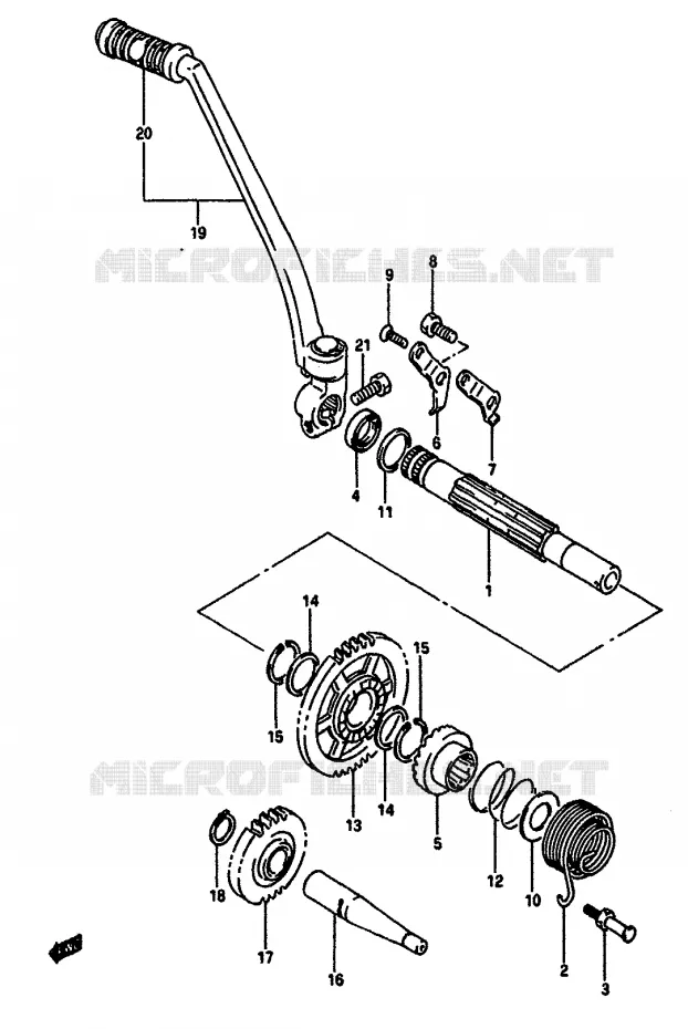 KICK Suzuki MOTO 650 DR 1991  DR650RSUM(L/M)