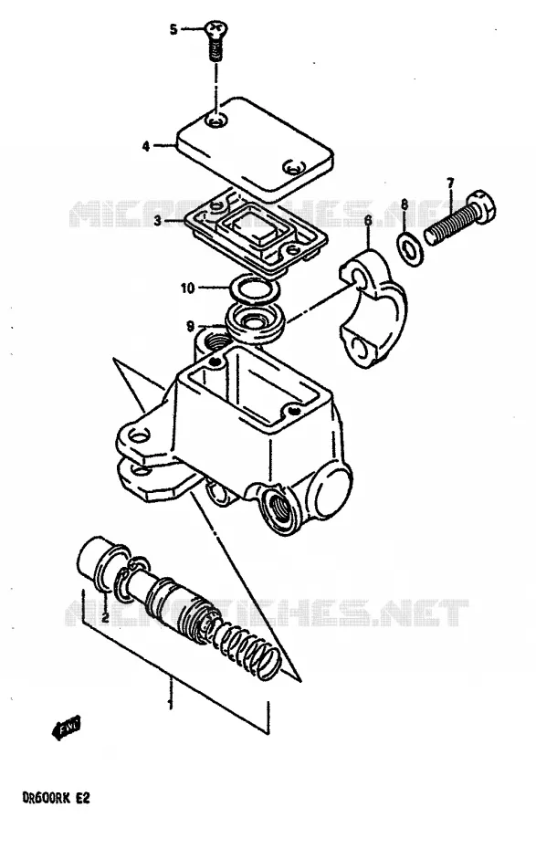 MAITRE CYLINDRE AVANT Suzuki MOTO 600 DR 1988  DR600RUJ(E2)