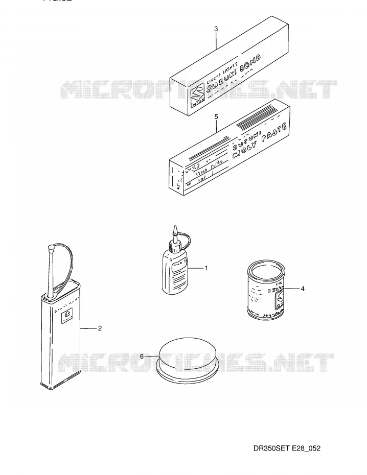 OPTIONS Suzuki MOTO 350 DR 1990  DR350SL(E28)