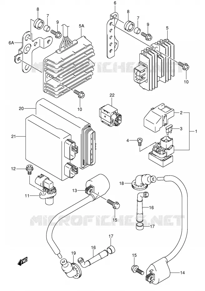 PARTIE ELECTRIQUE Suzuki MOTO 1000 V-STROM 2002  DL1000K2(E2)