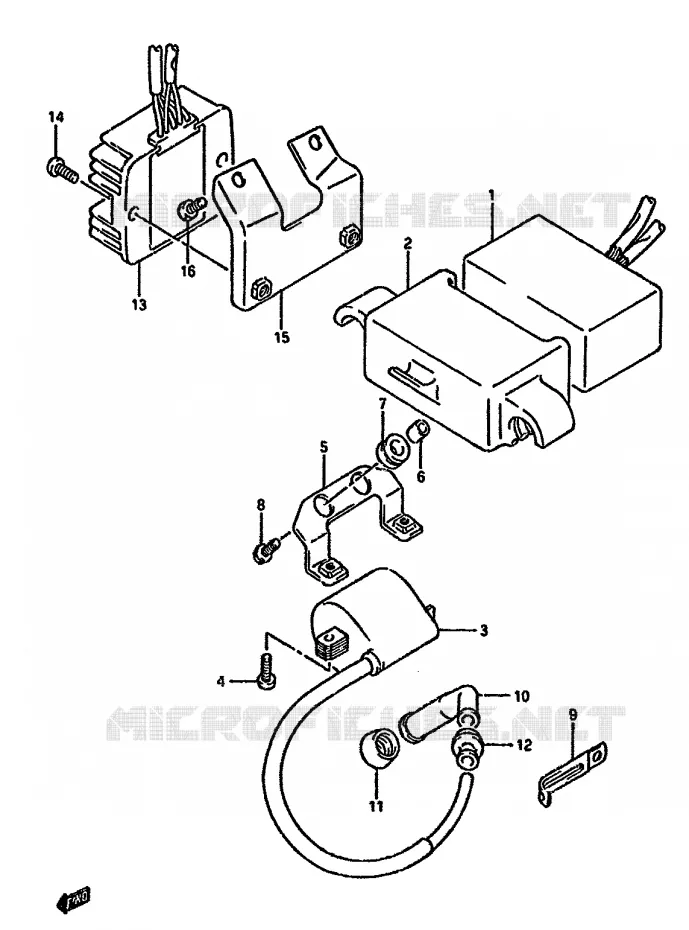 PARTIE ELECTRIQUE Suzuki MOTO 350 DR 1994  DR350SHR(L/M/N/P/R)