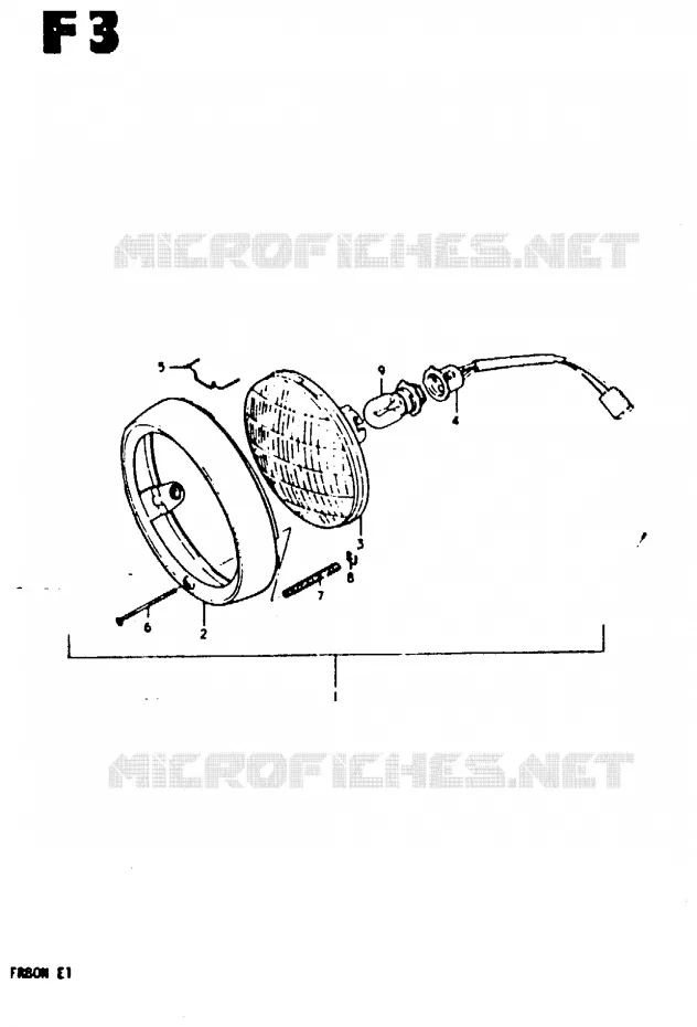 PIECES MARCHES SPECIAUX (E2) Suzuki SCOOTER 80 FR 1981  FR80M(M/B/N)