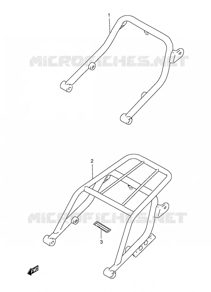 POIGNEE ARRIERE Suzuki MOTO 350 DR 1998  DR350SEW(E2)