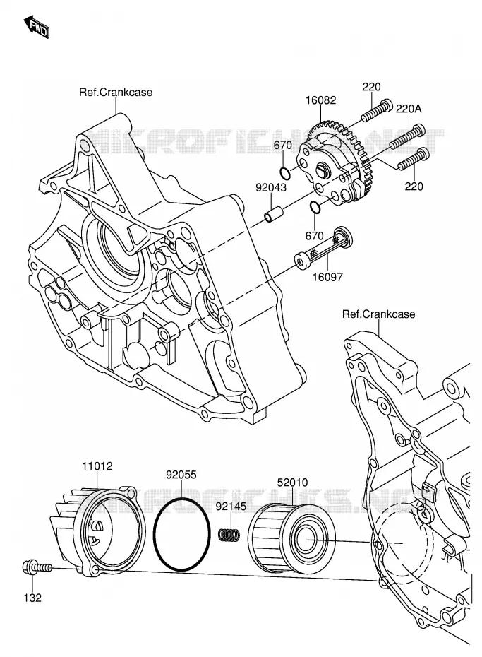 POMPE A HUILE Suzuki MOTO 110 DR-Z 2004  DR-Z110K4(E21)