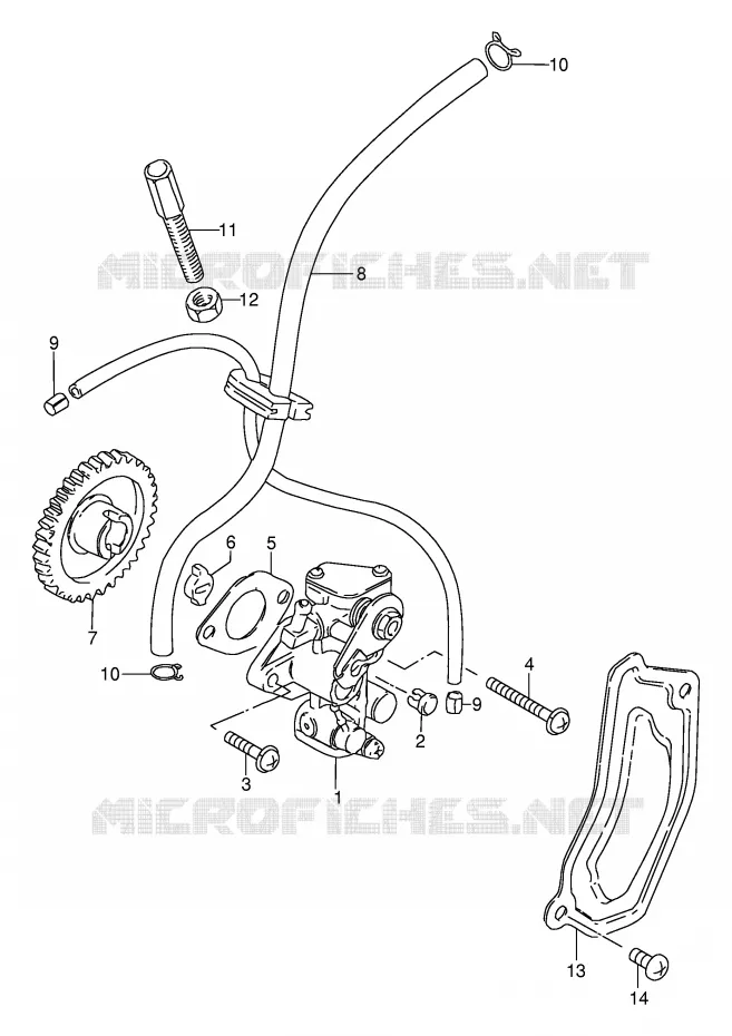 POMPE A HUILE Suzuki MOTO 80 DS 1996  DS80T(E24)