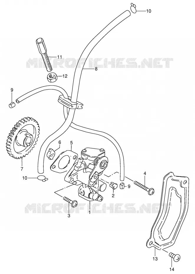 POMPE A HUILE Suzuki MOTO 80 DS 2000  DS80Y(E3/E28)