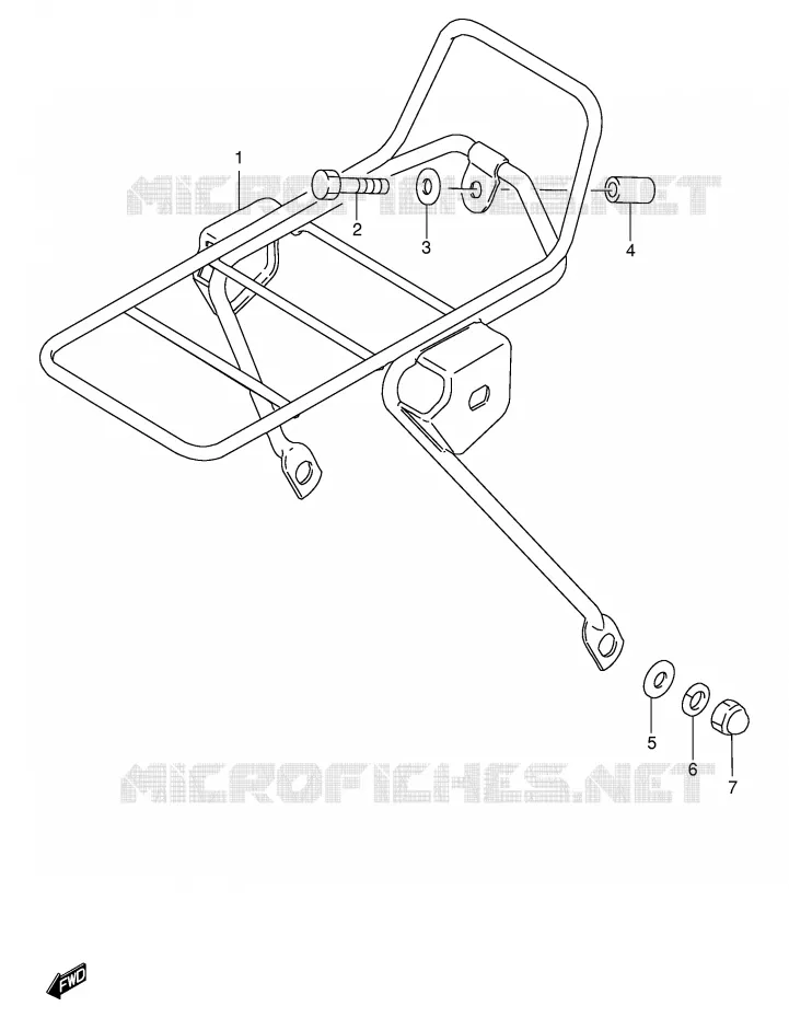 PORTE PAQUET (E24) Suzuki SCOOTER 100 FB 2000  FB100Y(E71)