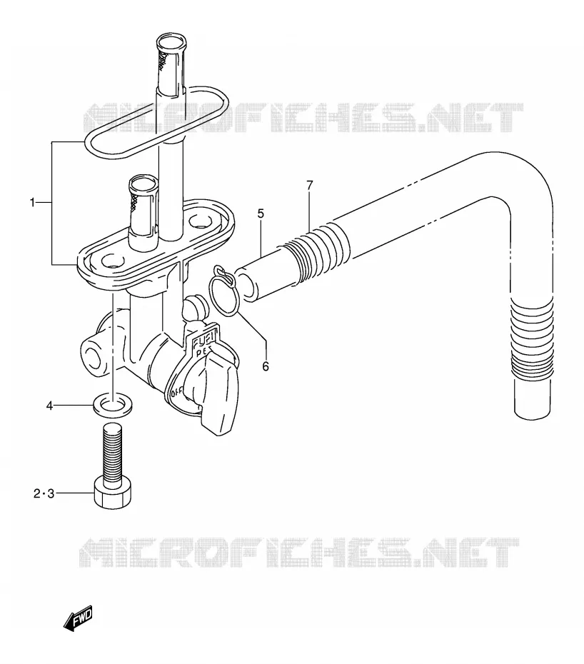 ROBINET D'ESSENCE Suzuki MOTO 250 DR 1993  DR250SP(E24)
