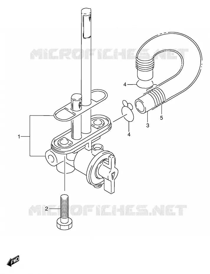 ROBINET D'ESSENCE Suzuki MOTO 350 DR 1992  DR350N(E1)