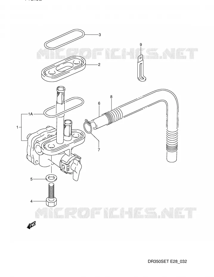 ROBINET D'ESSENCE Suzuki MOTO 350 DR 1992  DR350SN(E28)