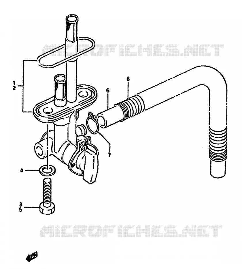 ROBINET D'ESSENCE Suzuki MOTO 350 DR 1994  DR350SHR(L/M/N/P/R)