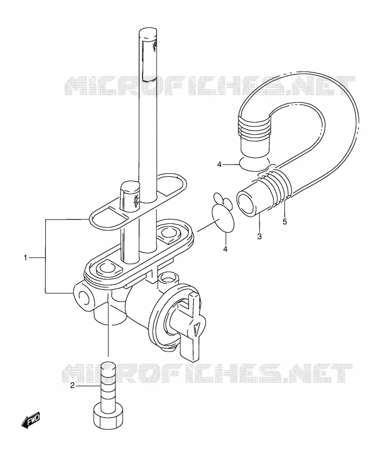 ROBINET D'ESSENCE Suzuki MOTO 350 DR 1995  DR350S(E3)