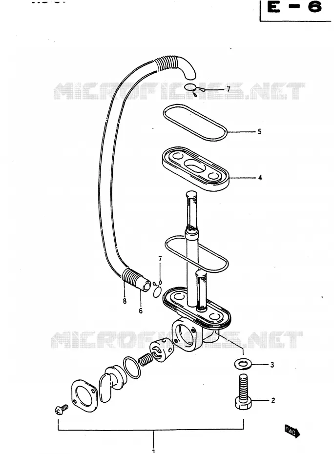 ROBINET D'ESSENCE Suzuki MOTO 650 DR 1990  DR650RUL(L)