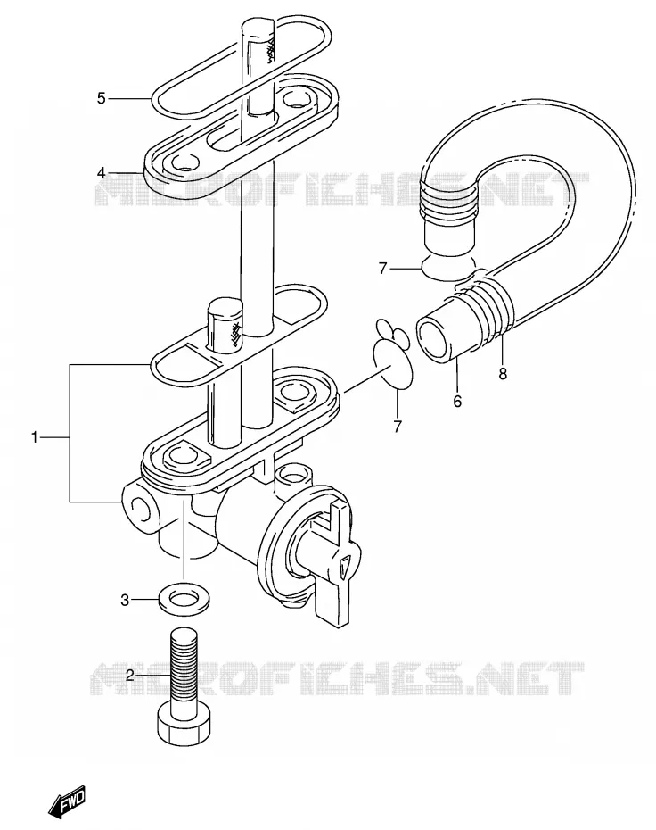 ROBINET D'ESSENCE Suzuki MOTO 650 DR 1992  DR650RSEUN(E4)