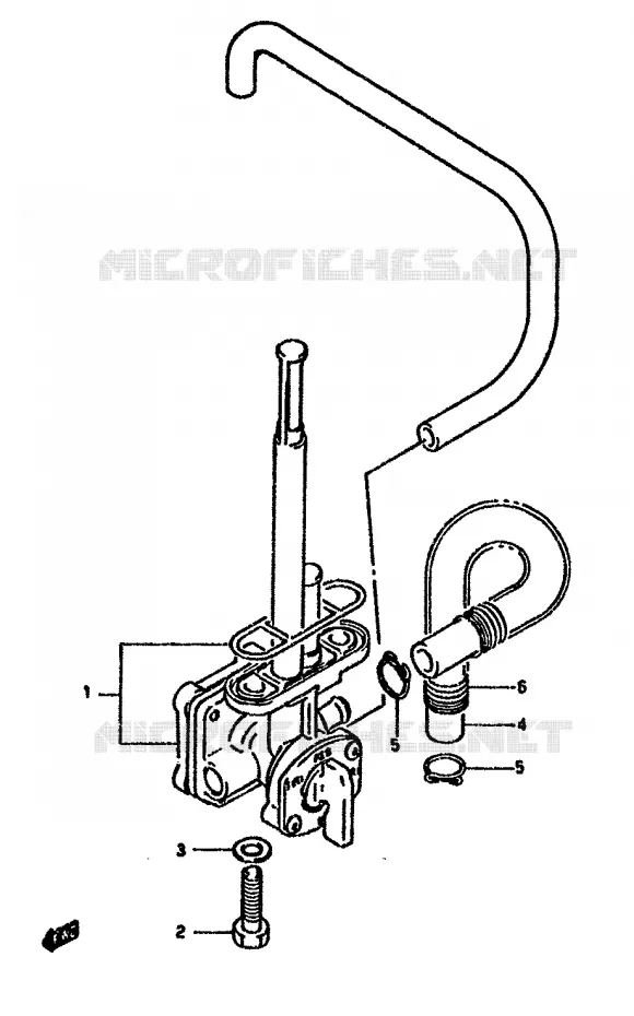 ROBINET D'ESSENCE Suzuki MOTO 650 DR 1993  DR650RUP(N/P/R)