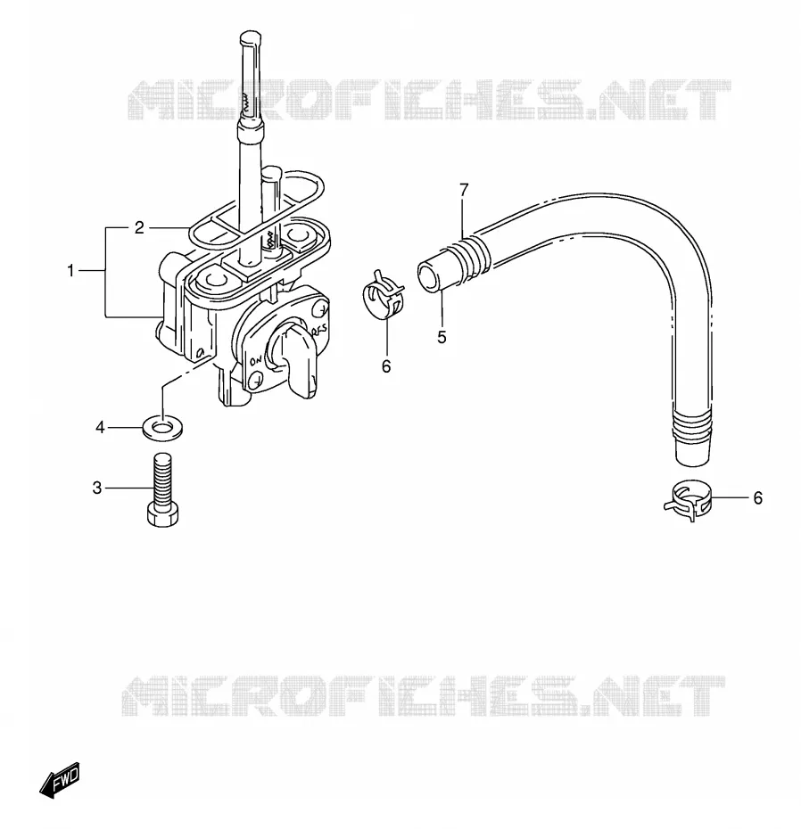 ROBINET D'ESSENCE Suzuki MOTO 650 DR 2001  DR650SEUK1(E4)