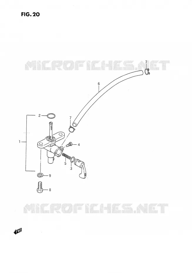 ROBINET D'ESSENCE Suzuki MOTO 80 DS 1985  DS80F(E24)