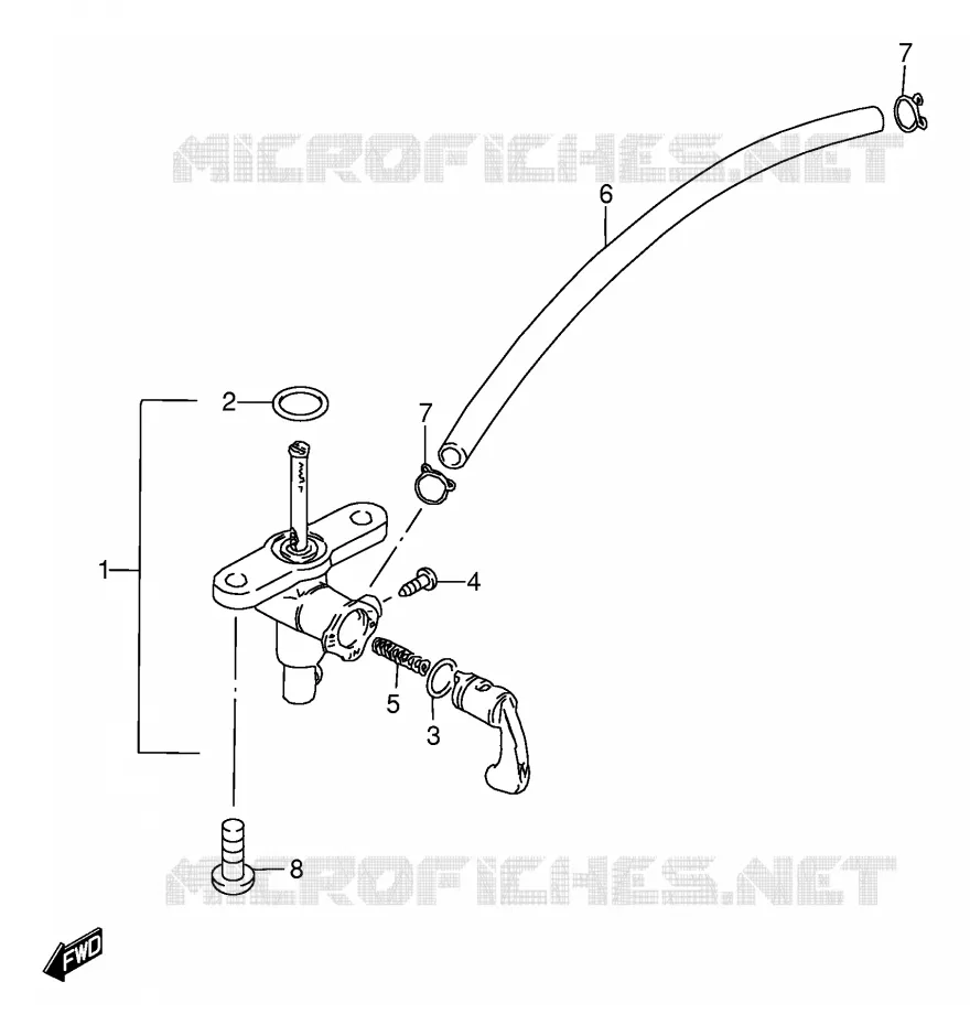 ROBINET D'ESSENCE Suzuki MOTO 80 DS 1996  DS80T(E24)