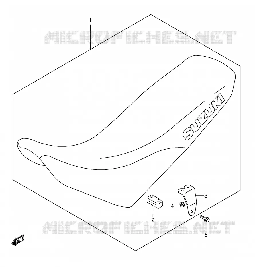 SELLE (MODELE K1) Suzuki MOTO 650 DR 2004  DR650SEK4(E3/E28)