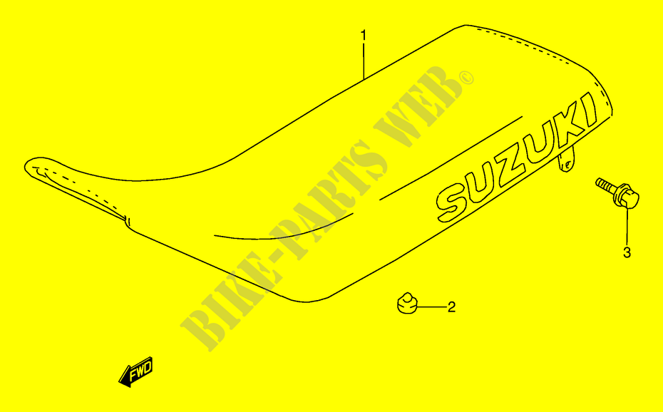 SELLE pour Suzuki DS 80 1996