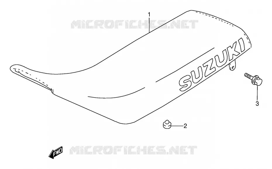 SELLE Suzuki MOTO 80 DS 2000  DS80Y(E24)