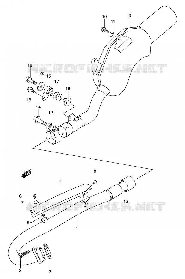 SILENCIEUX Suzuki MOTO 250 DR 1993  DR250SP(E24)