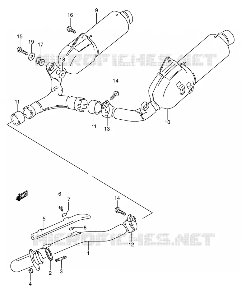 SILENCIEUX Suzuki MOTO 650 DR 1992  DR650RSEN(E4)