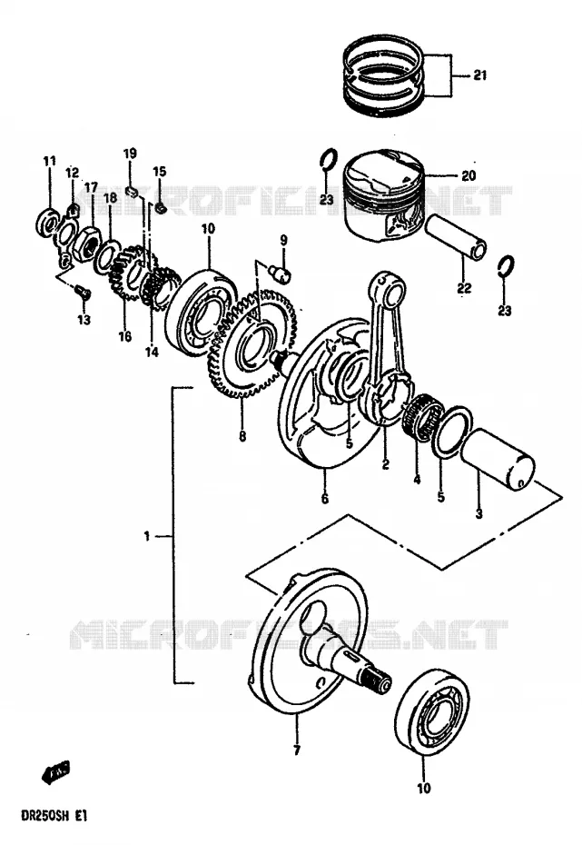 VILEBREQUIN Suzuki MOTO 250 DR 1984  DR250SE(E/F/G/H)
