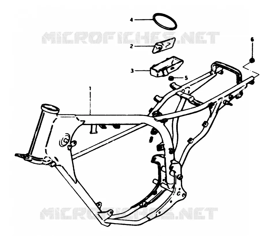 CADRE Suzuki MOTO 50 ZR 1999  ZR50SLKX