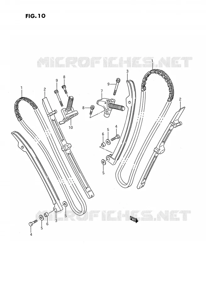 DISTRIBUTION Suzuki MOTO 1400 INTRUDER 1987  VS1400GLFH(E2)