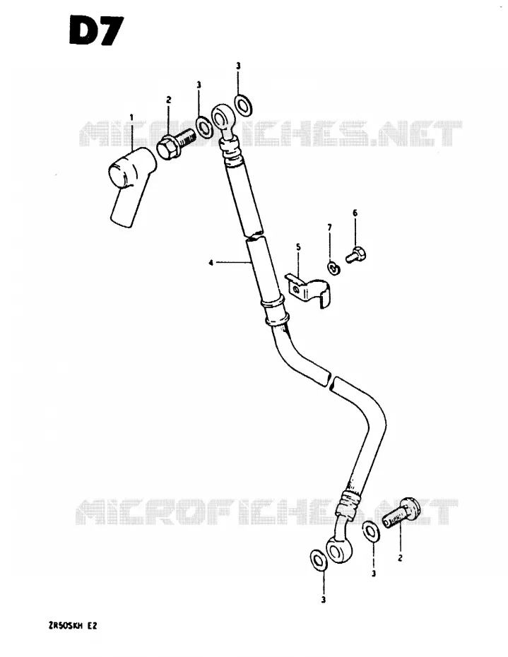 DURITE DE FREIN AVANT Suzuki MOTO 50 ZR 1987  ZR50SKH(E/H)