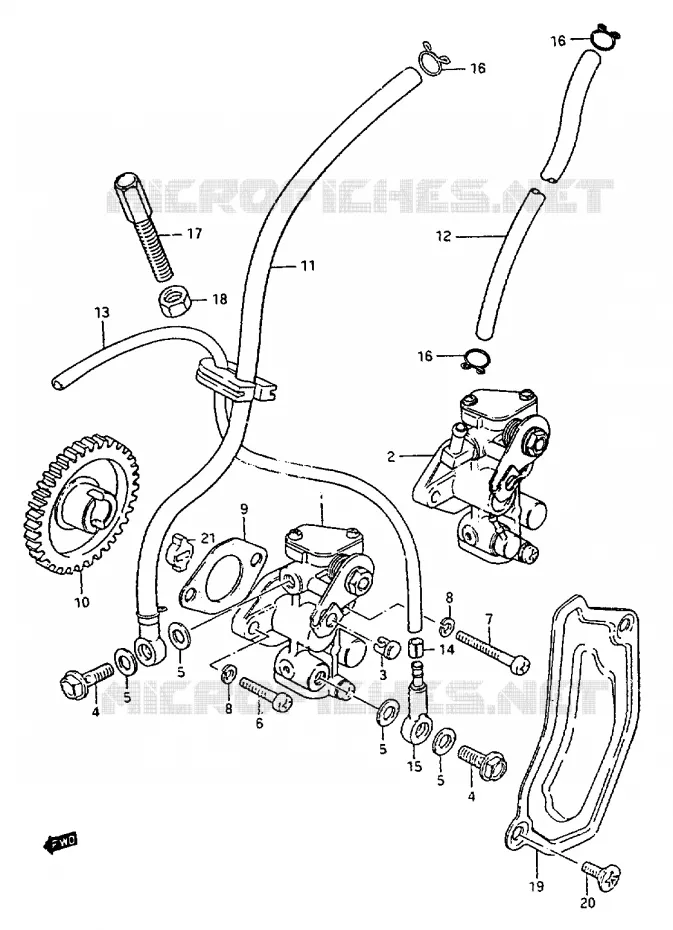 POMPE A HUILE Suzuki MOTO 50 ZR 1999  ZR50KEX(X)