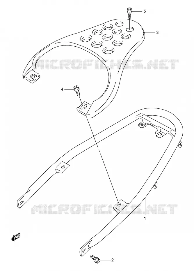 PORTE PAQUET Suzuki MOTO 650 FREEWIND 2001  XF650K1(E2)