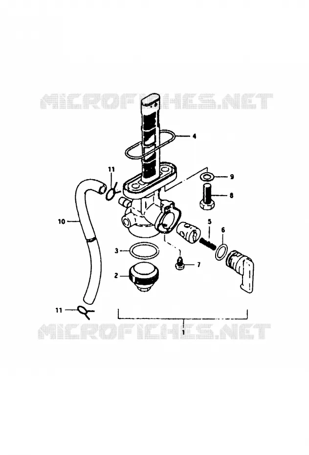 ROBINET D'ESSENCE Suzuki MOTO 50 ZR 1992  ZR50KEN