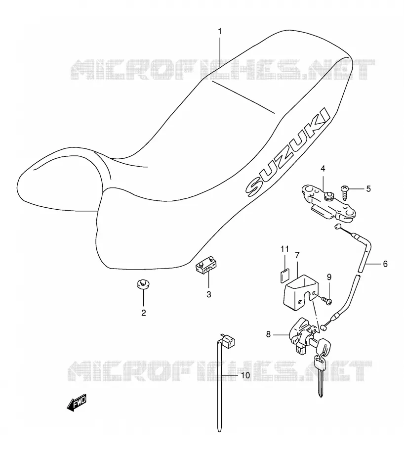 SELLE Suzuki MOTO 650 FREEWIND 2001  XF650K1(E2)