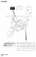 ETIQUETTE (SV650A:M4:E33) pour Suzuki SV 650 2024