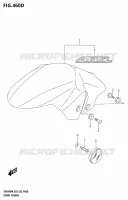GARDE BOUE AVANT (SV650A:M4:E33) pour Suzuki SV 650 2024