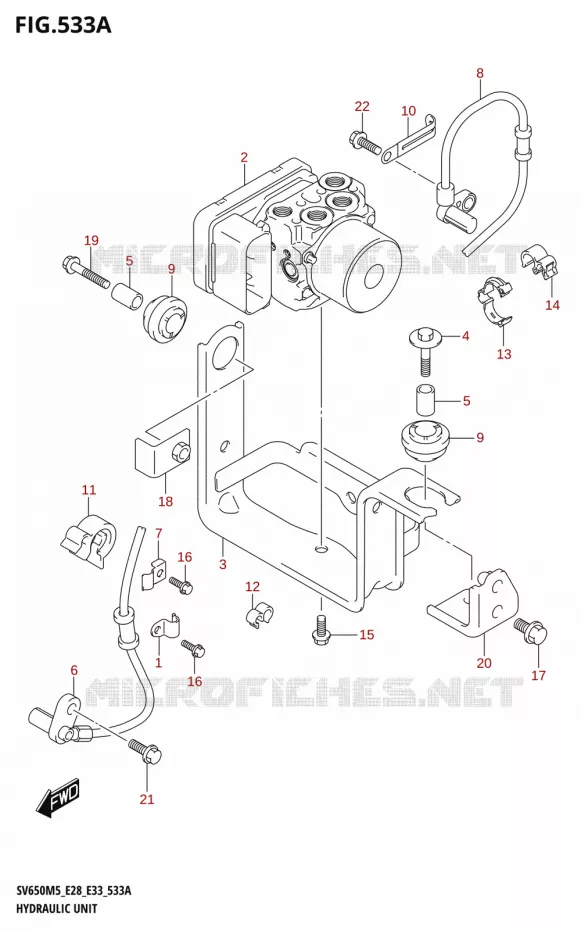 SYSTÈME ABS Suzuki MOTO 650 SV 2025  SV650A 2025 M5 (E28)