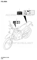 ETIQUETTE (DR Z400SRJ) pour Suzuki DR-Z 400 2025