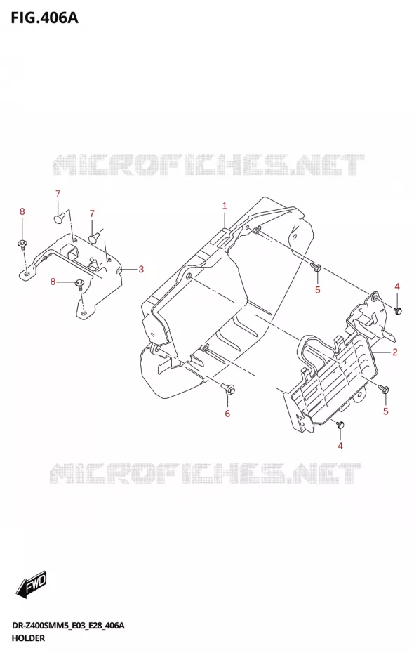 SUPPORT Suzuki MOTO 400 DR-Z 2025  DR-Z400SMRL 2025 M5 (E28)