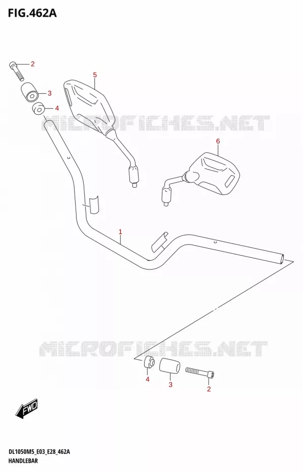 GUIDON (DL1050RJ) Suzuki MOTO 1050 V-STROM 2025  DL1050RJ 2025 M5 (E28)