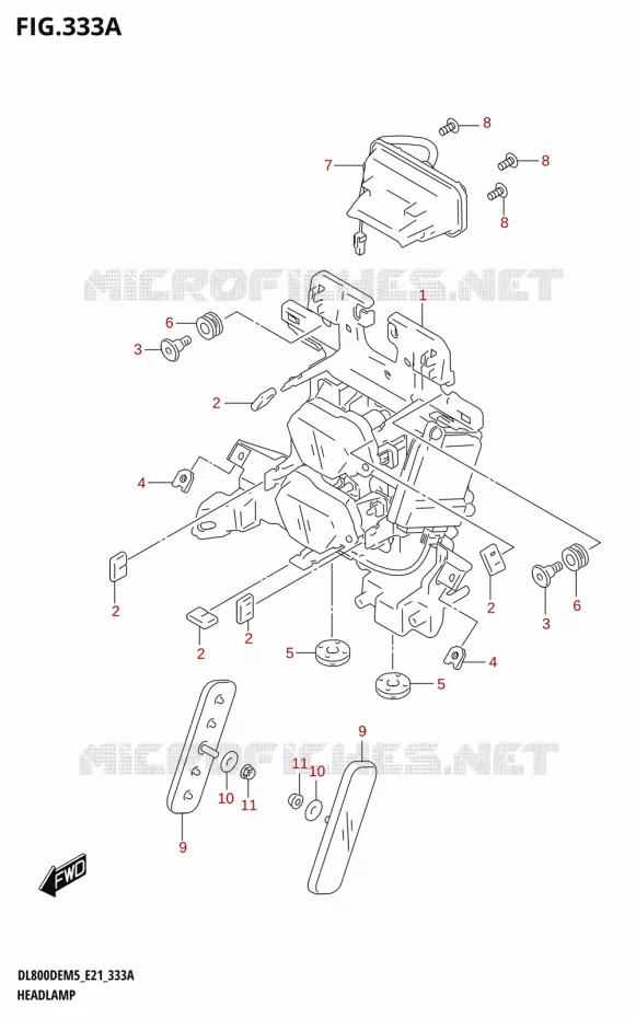 PHARE Suzuki MOTO 800 V-STROM 2025  DL800DERC 2025 M5 (E21)