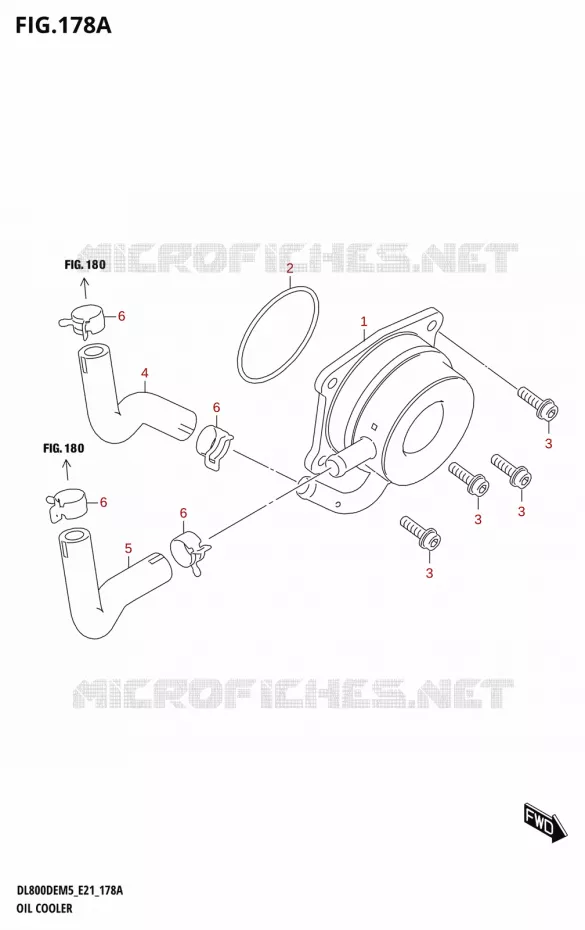 RADIATEUR D'HUILE Suzuki MOTO 800 V-STROM 2025  DL800DERC 2025 M5 (E21)