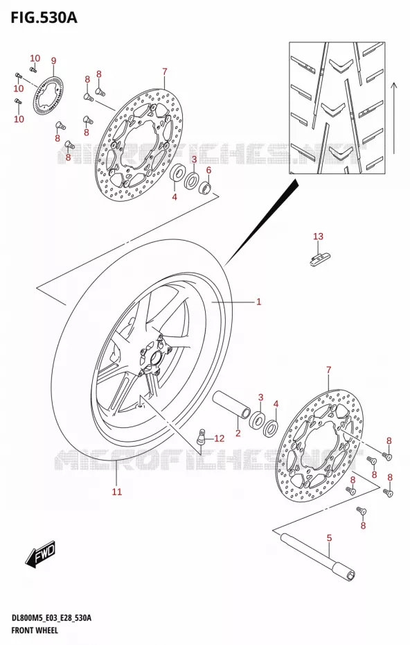 ROUE AVANT Suzuki MOTO 800 V-STROM 2025  DL800RQ 2025 M5 (E28)