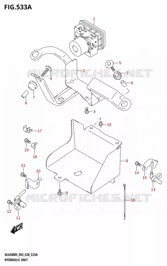 SYSTÈME ABS Suzuki MOTO 650 V-STROM 2025  DL650A 2025 M5 (E28)